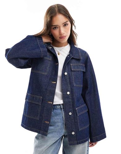 Veste en jean avec poches multiples - moyen - Asos Design - Modalova