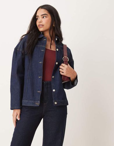 Veste en jean oversize - Indigo - Asos Design - Modalova