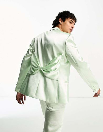 Veste slim de costume en satin - Asos Design - Modalova