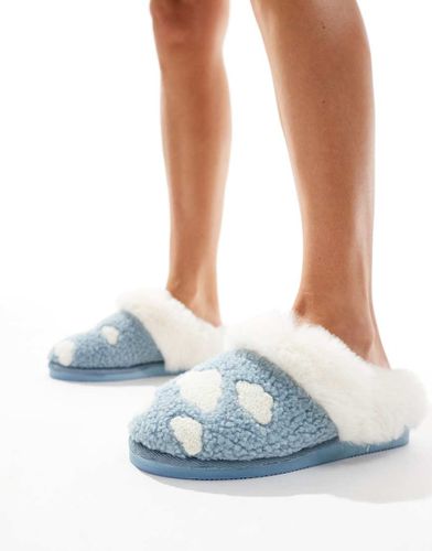 Zibby - Chaussons à broderies nuages - Asos Design - Modalova