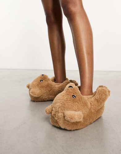 Ziggy - Chaussons nounours - Fauve - Asos Design - Modalova