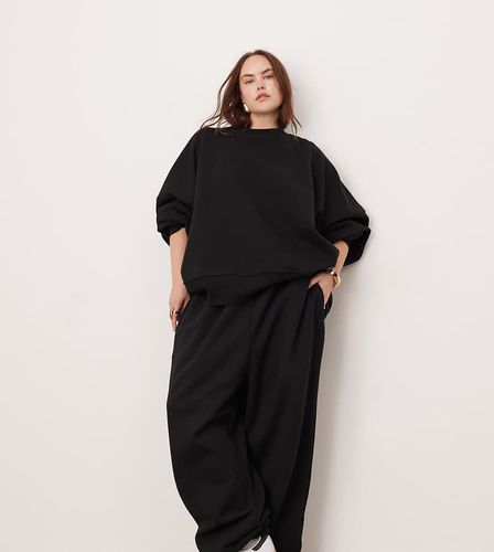 Curve - Pantalon de jogging oversize en tissu épais de qualité supérieure - Asos Edition - Modalova