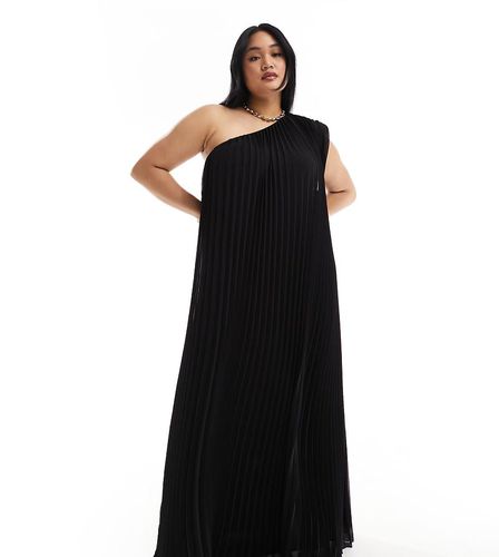 Curve - Robe longue et asymétrique à plis serrés - Asos Edition - Modalova