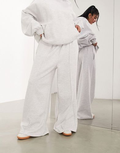 Pantalon de jogging ample coupe oversize en tissu épais de qualité supérieure avec surpiqûres - chiné - Asos Edition - Modalova