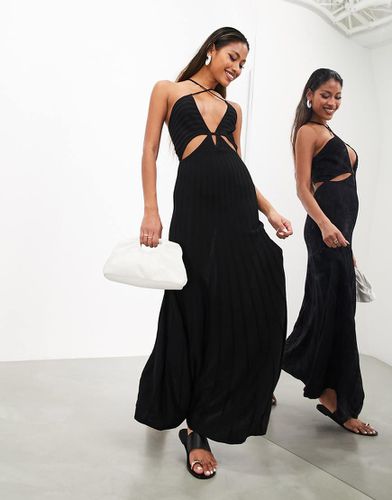 Robe mi-longue en maille avec découpes et bretelles fines - Asos Edition - Modalova