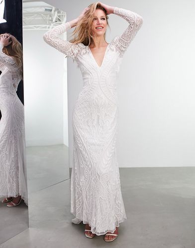 ASOS EDITION - Selena - Robe de mariée à empiècements ornementés - Asos Design - Modalova