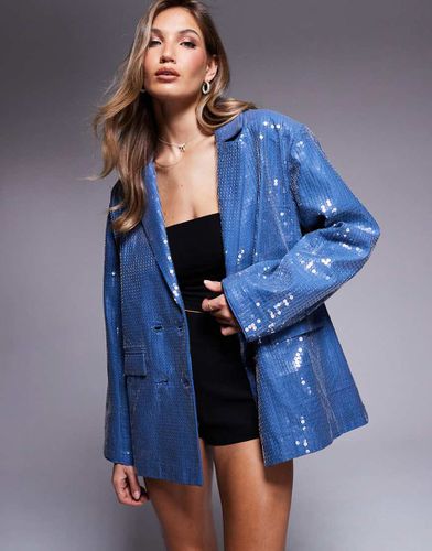 Robe style blazer oversize à sequins - Asos Luxe - Modalova