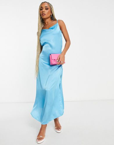 Robe nuisette en satin - cyan - Ax Paris - Modalova