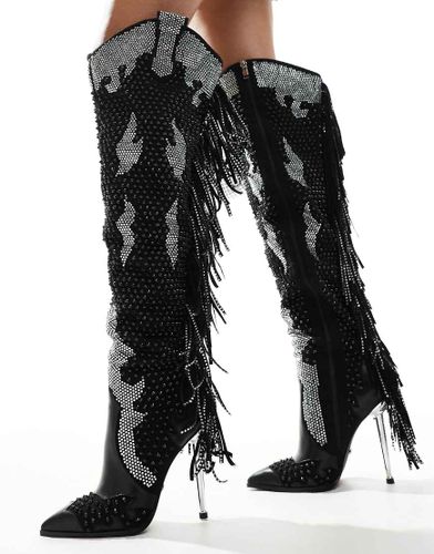 Crewe - Cuissardes style santiags  ornements - Azalea Wang - Modalova