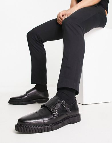 Chaussures derby en cuir à semelle rainurée - Noir - Bolongaro Trevor - Modalova