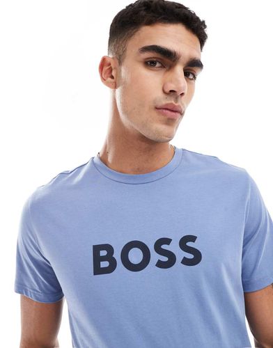 BOSS - T-shirt de plage - Bleu - Boss Bodywear - Modalova