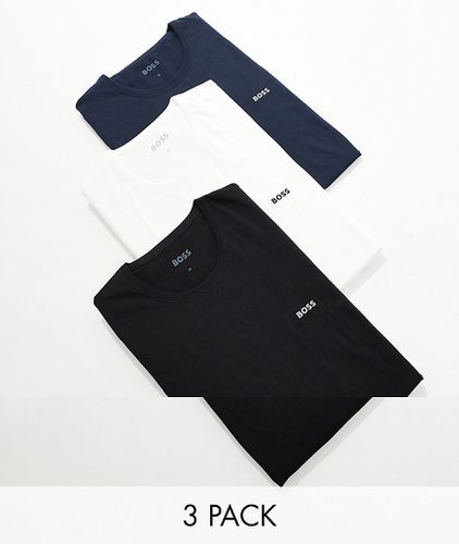 Boss - Bodywear - Lot de 3 t-shirts - Blanc, bleu marine et noir - Boss Bodywear - Modalova