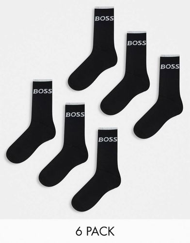 BOSS - Bodywear - Lot de 6 paires de chaussettes à logo - Boss Bodywear - Modalova