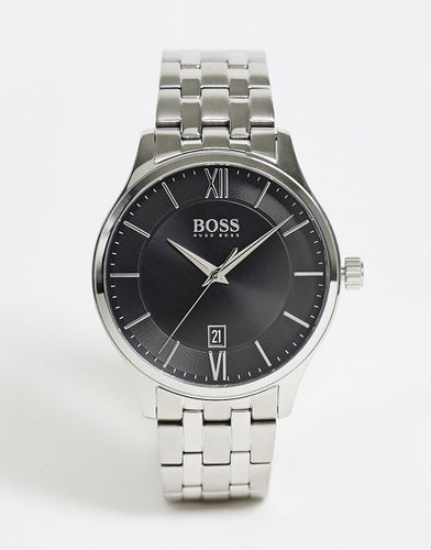 Boss - Montre avec cadran noir et bracelet maille - 1513896 - BOSS by Hugo Boss - Modalova