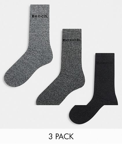 Gellar - Lot de 3 paires de chaussettes montantes en maille torsadée - Bench - Modalova