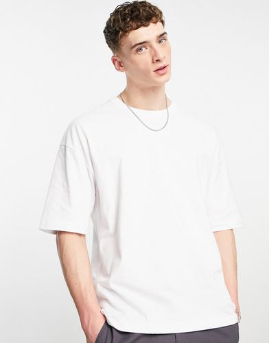 Bershka - T-shirt oversize - Blanc - Bershka - Modalova