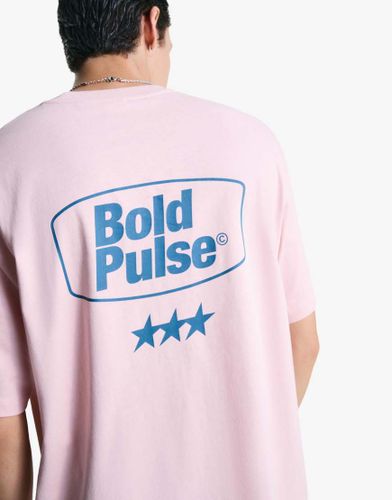 T-shirt imprim  manches courtes - Bershka - Modalova