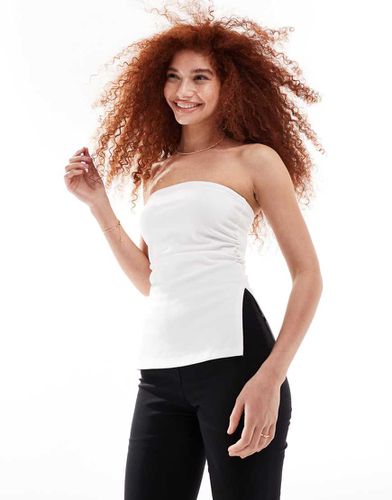 Bershka - Top bustier long - Blanc - Bershka - Modalova