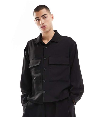 Chemise d'ensemble de qualité supérieure à manches longues - Bershka - Modalova