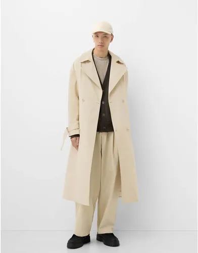 Collection - Trench-coat de qualité supérieure - Beige - Bershka - Modalova