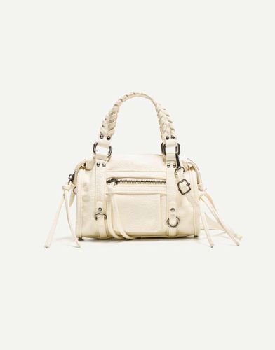Bershka - Mini sac bowling - Blanc - Bershka - Modalova