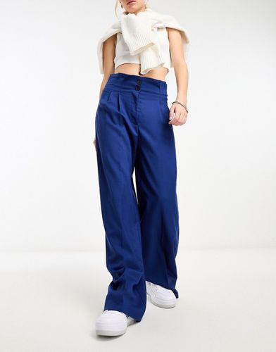 Pantalon ample coupe ajustée à taille haute - Bershka - Modalova