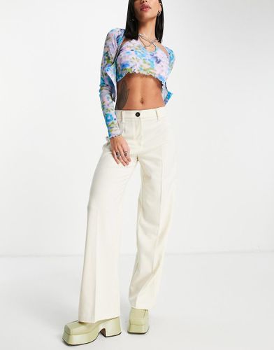 Pantalon de costume ajusté et large coupe dad - cassé - Bershka - Modalova