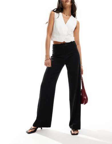 Pantalon evasé 2025 noir bershka