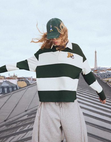 Polo en molleton  motif Mickey Mouse - Bershka - Modalova