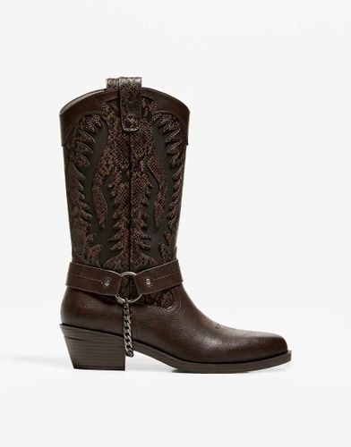 Santiags  imprim animal - Bershka - Modalova