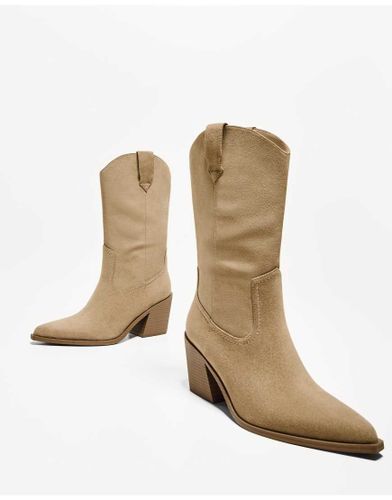 Santiags  talon - Beige - Bershka - Modalova