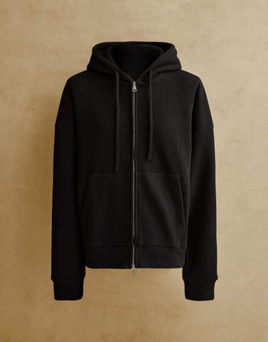 Sweat en maille gaufre  fermeture clair - Bershka - Modalova