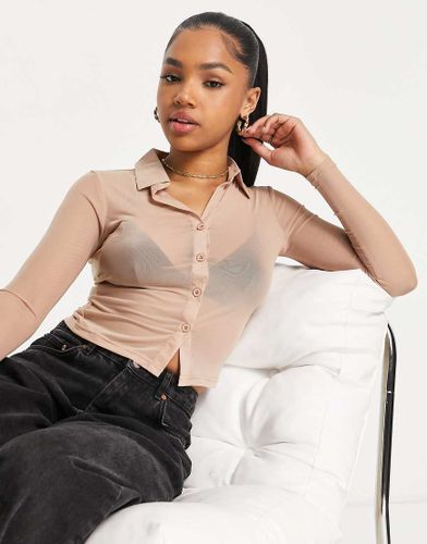 Peachy - Chemise en tulle - Beige - Brave Soul - Modalova