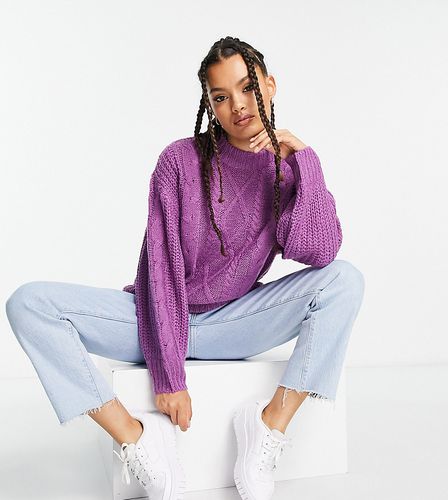 Pull oversize Femme - Violet