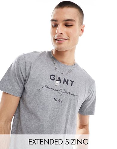 T-shirt à imprimé logo oversize - chiné - Gant - Modalova