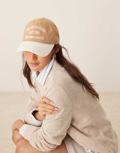 Casquette en sergé de coton avec logo - Beige - Gant - Modalova