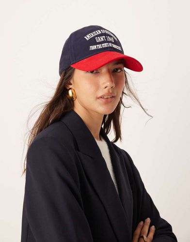 Casquette en sergé de coton avec logo - Gant - Modalova