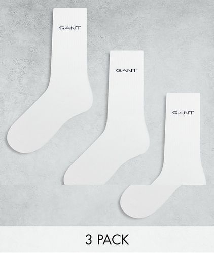 Lot de 3 paires de chaussettes de sport à logo - Gant - Modalova