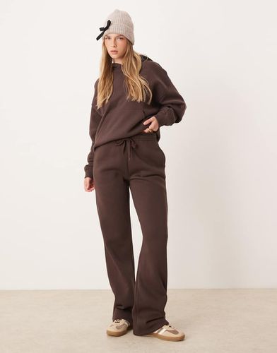 Pantalon de jogging droit ample - foncé - Gina Tricot - Modalova