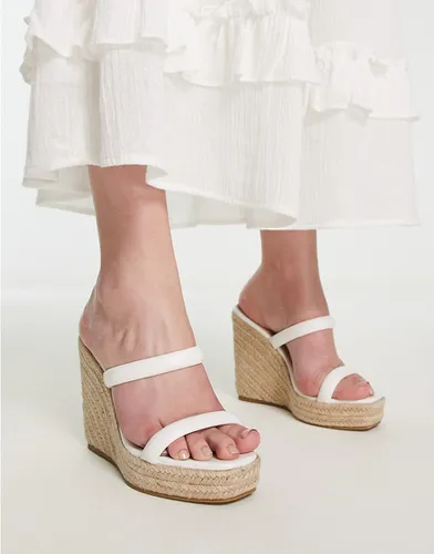 Sandales compensées à talon façon espadrille - Glamorous - Modalova