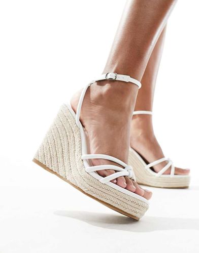 Sandales compensées à talon façon espadrille - Glamorous - Modalova