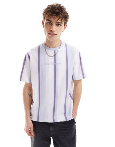 T-shirt unisexe oversize à rayures verticales - /blanc - Guess Originals - Modalova