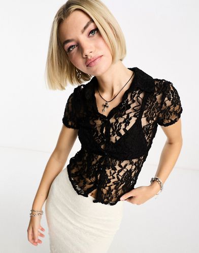 Chemise ajustée style années 90 en dentelle - Daisy Street - Modalova