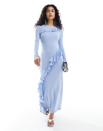 Robe longue avec volants - clair - Daska - Modalova