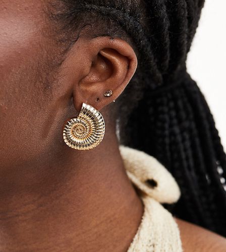Boucles d'oreilles tendance à motif tourbillon - Designb London - Modalova
