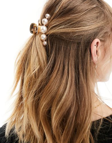 Pince à cheveux ornée de perles - Designb London - Modalova