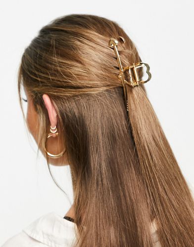 Pince à cheveux en forme de caur et flèche - DesignB London - Modalova