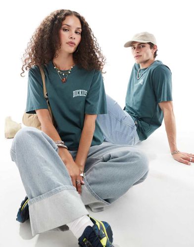 Aitken - T-shirt avec logo sur le côté gauche de la poitrine - Vert foncé/ clair - Dickies - Modalova