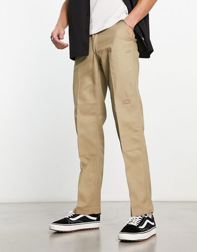 Pantalon chino coupe droite ajustée style workwear avec genoux renforcés - Kaki - Dickies - Modalova