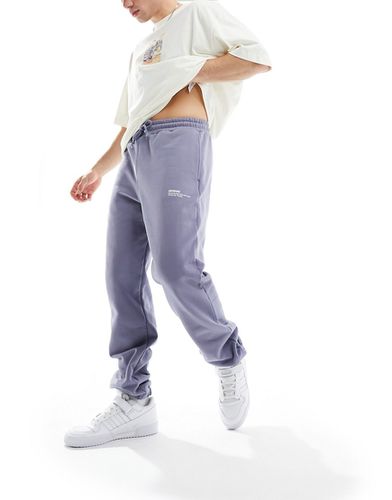 Madden - Pantalon de jogging droit classique en tissu épais - Granite bleu lavande - Dr Denim - Modalova
